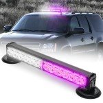 BooYu Battery Powered Emergency Strobe Light Bar
