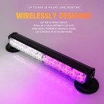 BooYu Battery Powered Emergency Strobe Light Bar