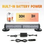 BooYu Battery Powered Emergency Strobe Light Bar