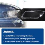 BMW 3 E90 E91 Headlight Lens Cover - 2 Pack