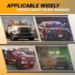 Amber/White 2-in-1 Emergency Strobe Light Bar