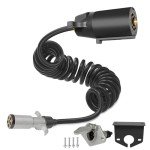7-Pin to 6-Pin Trailer Light Adapter, 10 ft