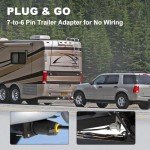 7-Pin to 6-Pin Trailer Light Adapter, 10 ft