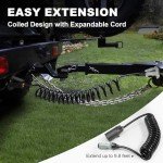 7-Pin to 6-Pin Trailer Light Adapter, 10 ft