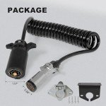7-Pin to 6-Pin Trailer Light Adapter, 10 ft