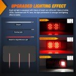 Nilight LED Triple Rectangle Tail Lights - 2PCS