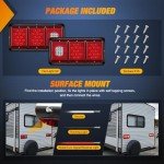 Nilight LED Triple Rectangle Tail Lights - 2PCS