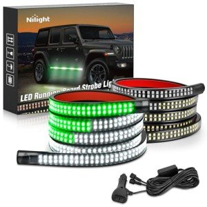Nilight 2PCS 70 Inch LED Emergency Strobe Lights