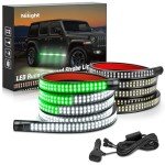Nilight 2PCS 70 Inch LED Emergency Strobe Lights