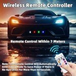 6PCS Wireless LED Strobe Lights with Remote Control