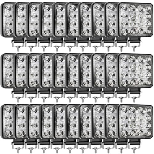 48W Waterproof LED Truck Work Light Pods