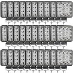 48W Waterproof LED Truck Work Light Pods