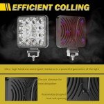 48W Waterproof LED Truck Work Light Pods