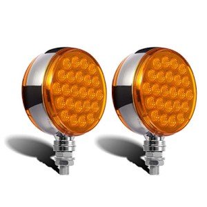 Amber LED Turn Signal Marker Lights - 2 Pack