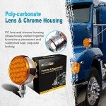 Amber LED Turn Signal Marker Lights - 2 Pack