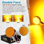 Amber LED Turn Signal Marker Lights - 2 Pack
