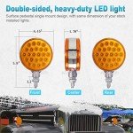 Amber LED Turn Signal Marker Lights - 2 Pack