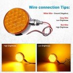 Amber LED Turn Signal Marker Lights - 2 Pack