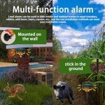 Solar Motion Sensor Alarm with Dog Barking Sounds