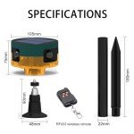 Solar Motion Sensor Alarm with Dog Barking Sounds
