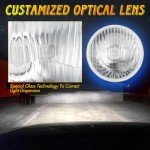 5.75" Round Headlight Housing with H4 Bulbs