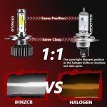 5.75" Round Headlight Housing with H4 Bulbs