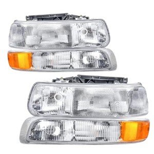 Crystal Headlight Assembly for 99-02 Chevy Silverado