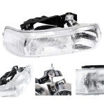 Crystal Headlight Assembly for 99-02 Chevy Silverado