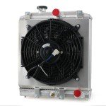 FRZAuto Aluminum Radiator with Fan for Honda Civic