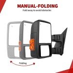YITAMOTOR Towing Mirror for 2008-2016 Ford Super Duty