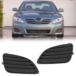 Matte Black Fog Lamp Covers for 2010-2011 Camry
