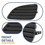 Matte Black Fog Lamp Covers for 2010-2011 Camry