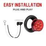 4-Pack 2-Inch Waterproof LED Side Marker Lights
