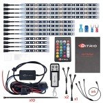 DITRIO 12pc RGB LED Underglow Light Kit