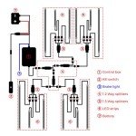 DITRIO 12pc RGB LED Underglow Light Kit