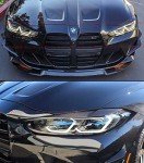 Carbon Fiber Headlight Covers for BMW G80 M3/M4
