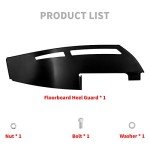 HDBUBALUS Motorcycle Floorboard Heel Guard for Harley