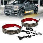 2PCS 70" Amber & White Running Board Lights