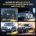 2PCS 70" Amber & White Running Board Lights