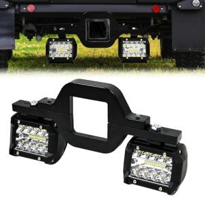 4 Inch LED Hitch Lights with Mounting Brackets
