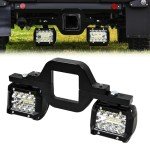4 Inch LED Hitch Lights with Mounting Brackets