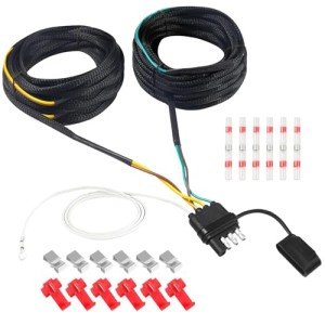 40FT 4 Pin Trailer Wiring Harness and Light Kit
