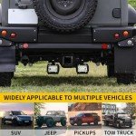 4 Inch LED Hitch Lights with Mounting Brackets