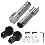 Foldable Motorcycle Foot Pegs - Universal Fit