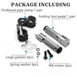Foldable Motorcycle Foot Pegs - Universal Fit