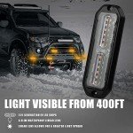 WINECO Emergency Strobe Lights for Vehicles - 22 Modes