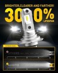 AUXITO H7 LED Light Bulbs, 6500K Bright Pack of 2