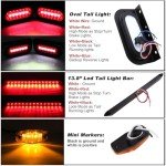 6" Oval LED Trailer Tail Lights with Mounts