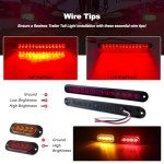 XtraGlow LED Trailer Lights with American Flag Design
