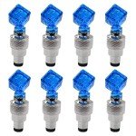 8-Pack LED Valve Stem Caps for Bikes and Cars